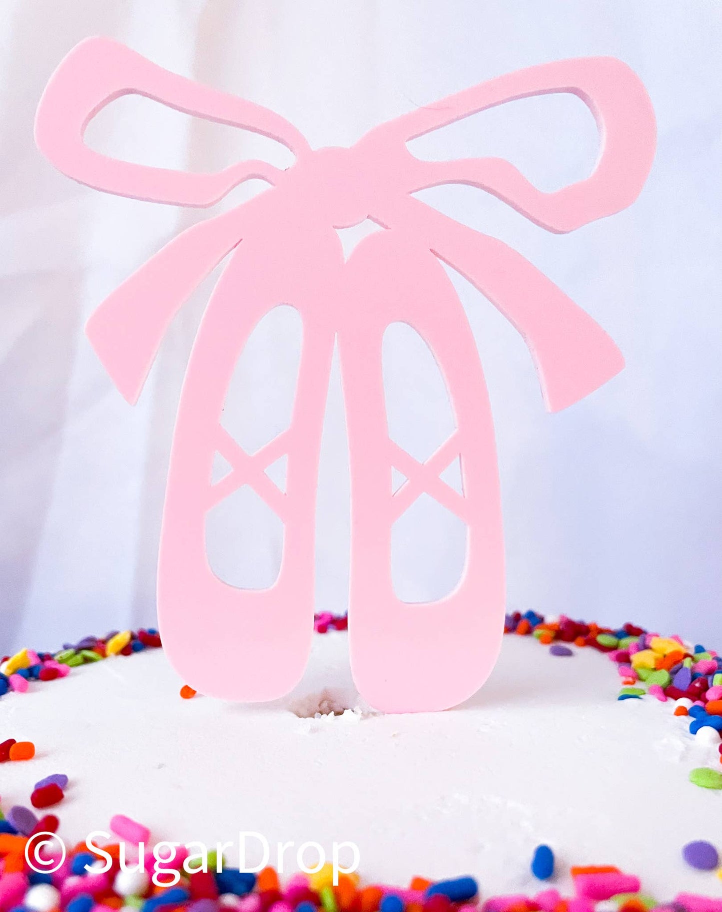 Ballerina Shoes Acrylic Cake Topper