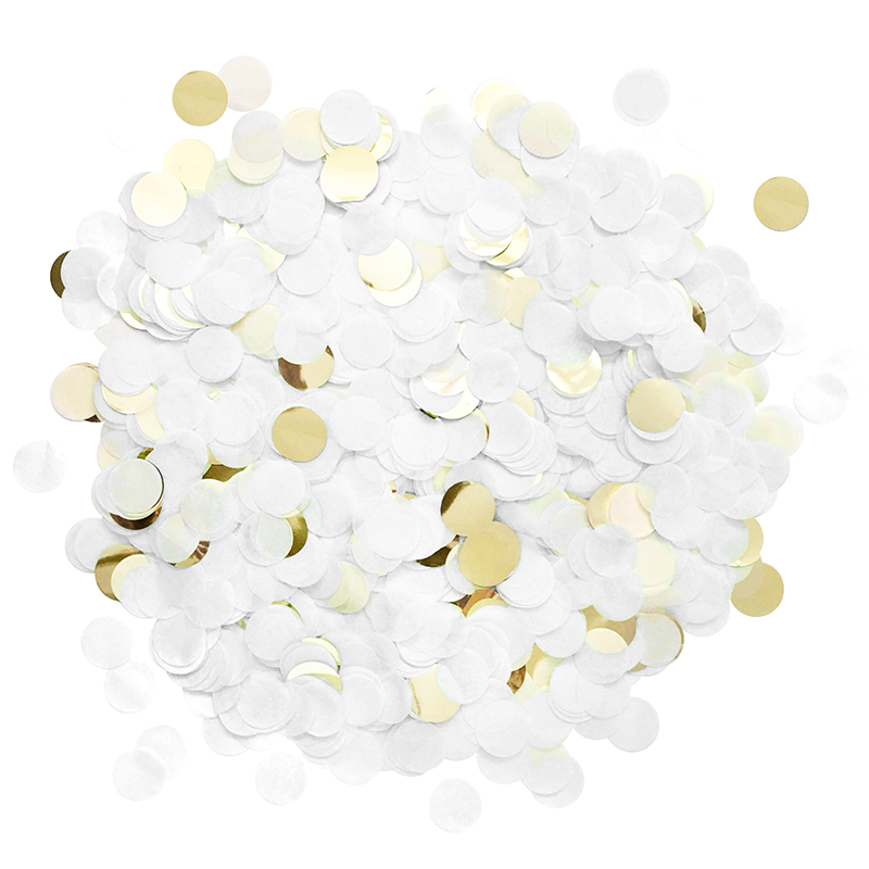 Confetti - White & Gold: 0.5oz