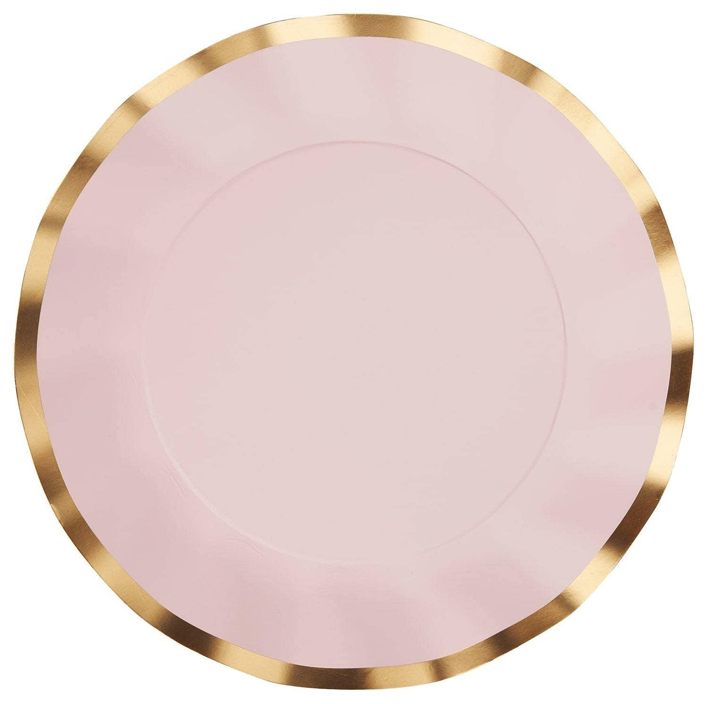 Wavy Dinner Paper Plate Everyday Blush/8ct
