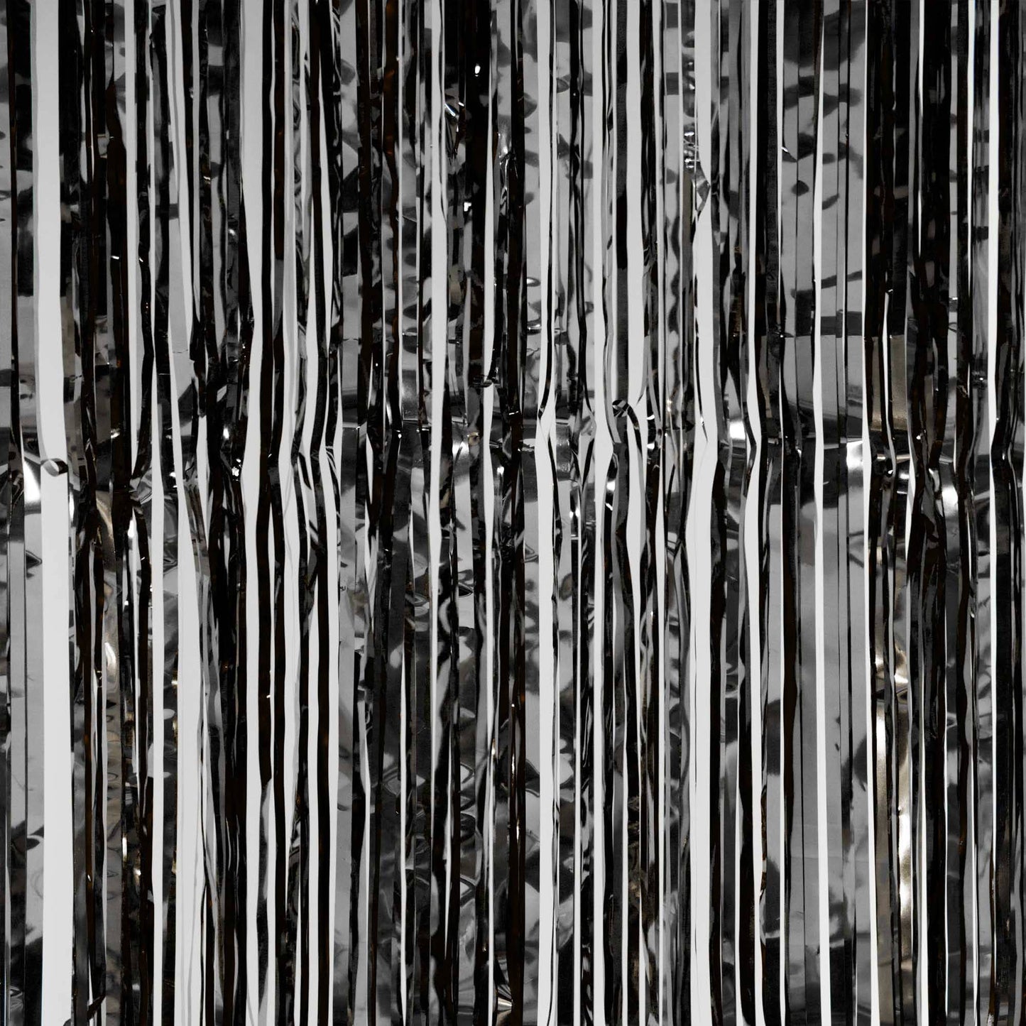 Metallic Backdrop Curtain 36" x 96" - Black: Black