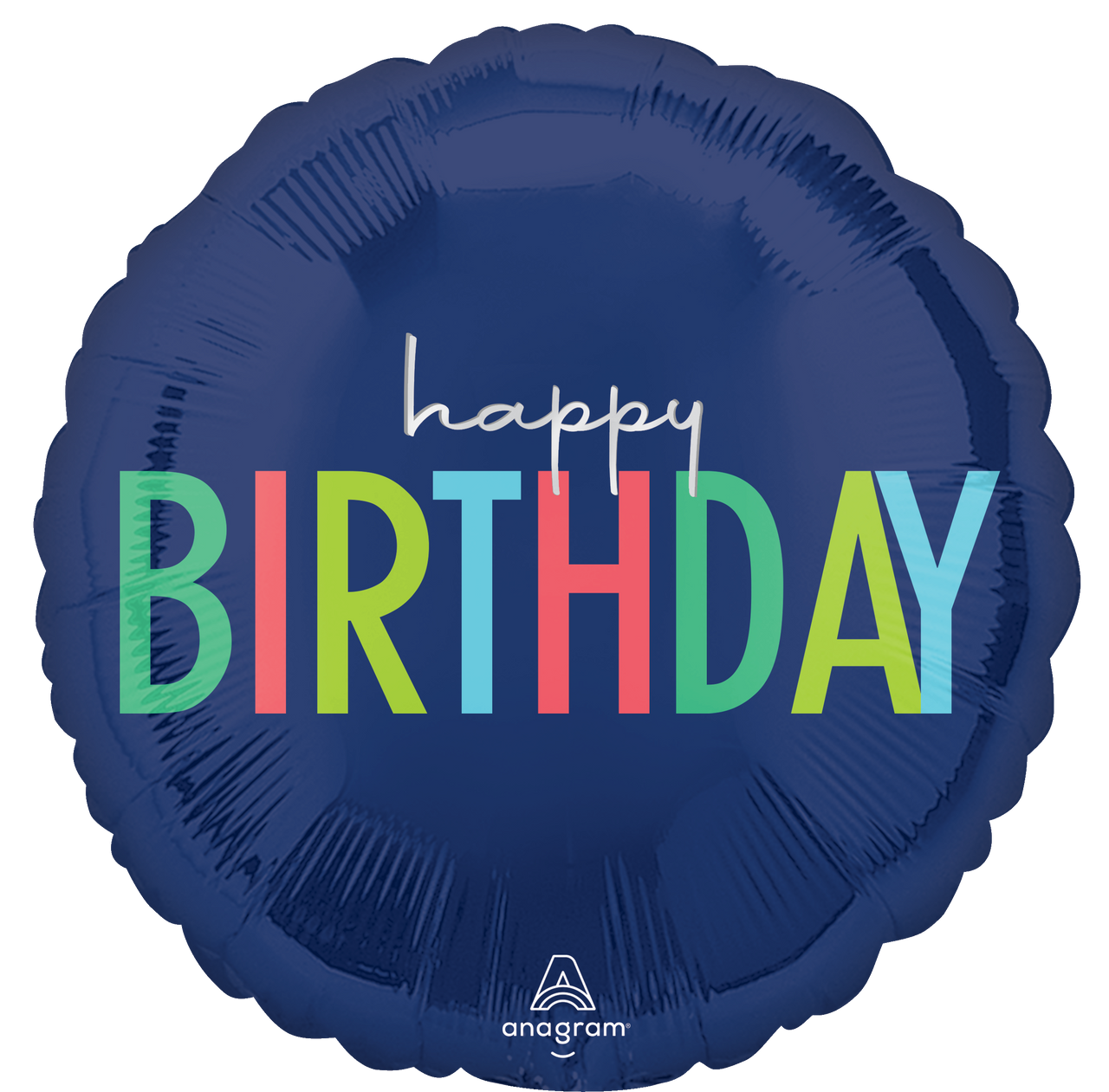 A Happy Birthday Modern 18" Mylar Balloon