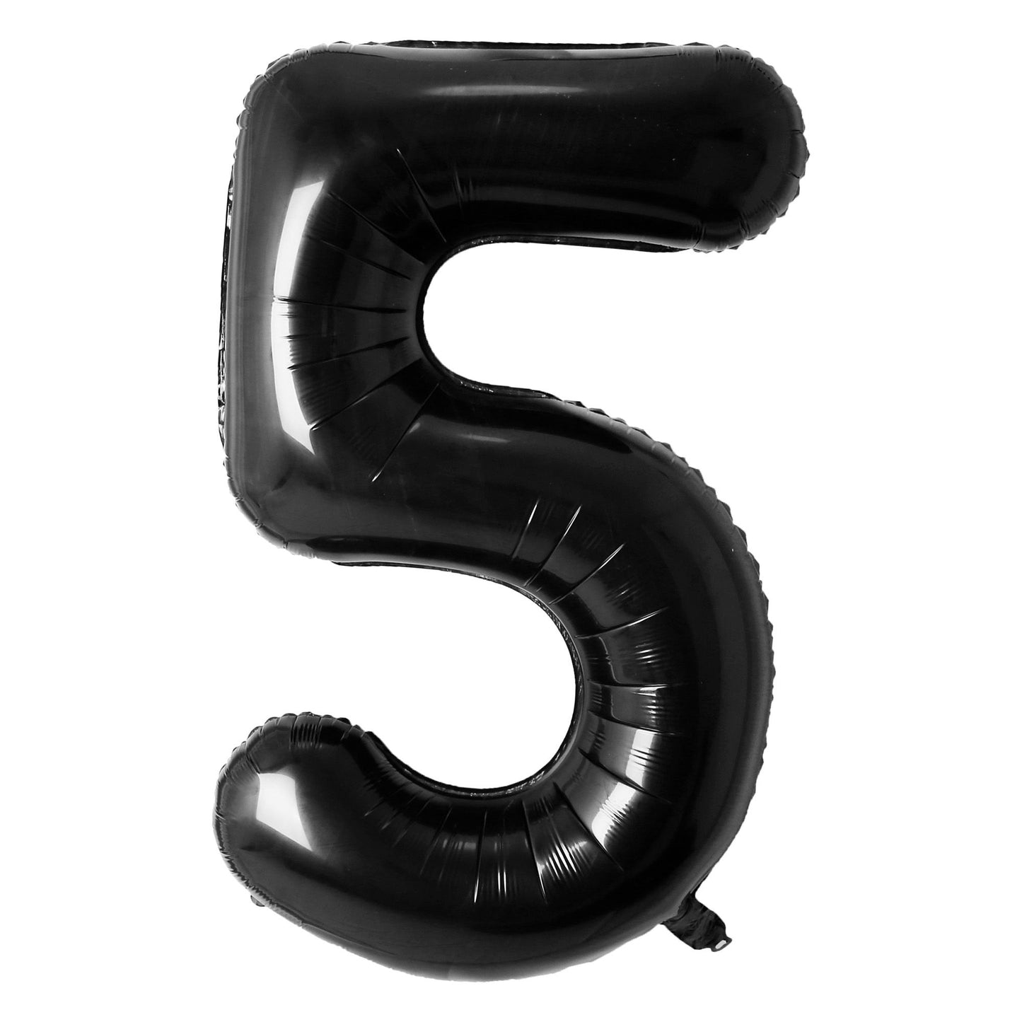 34" Black Number 5 Mylar Balloon