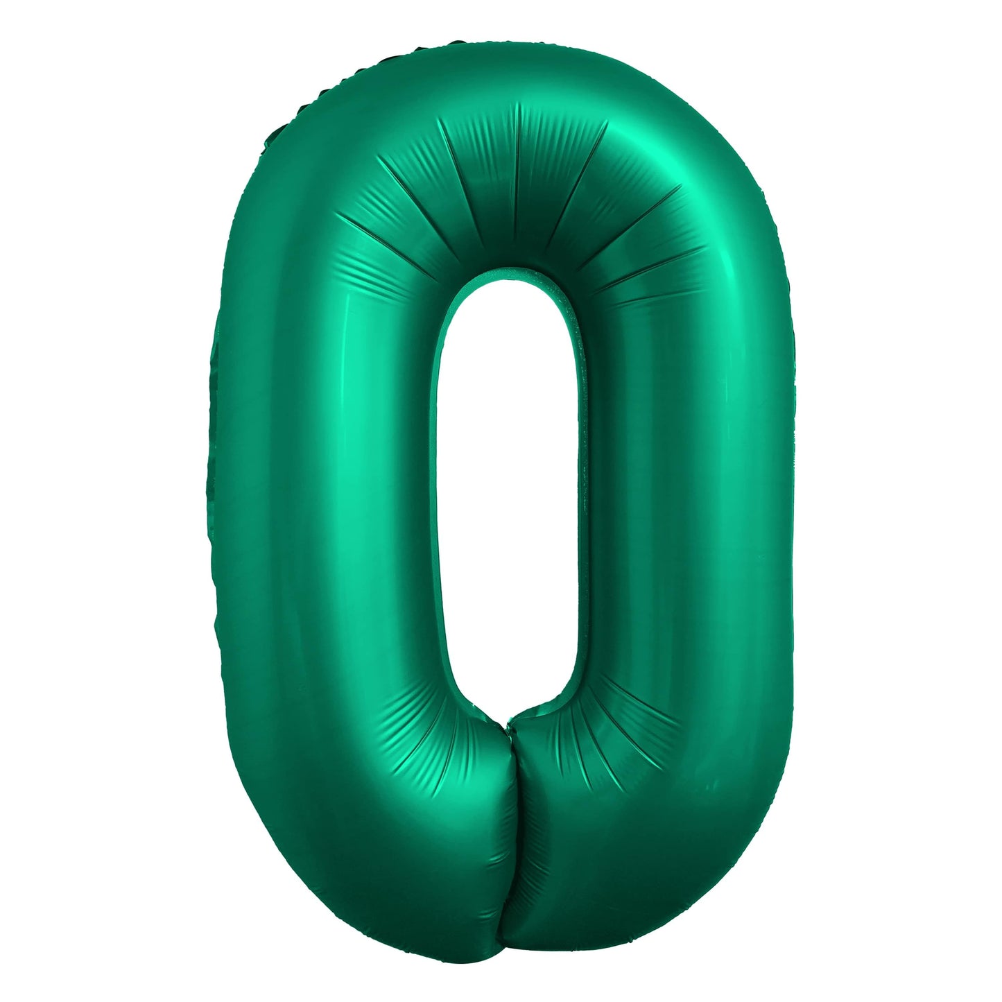 34" Chrome Green Number 0 Mylar Balloon