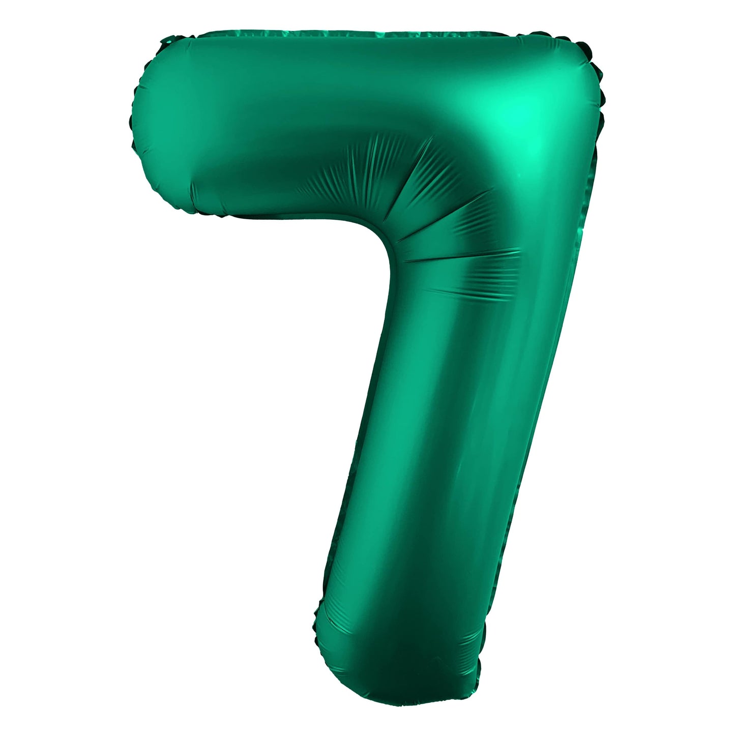 34" Chrome Green Number 7 Mylar Balloon