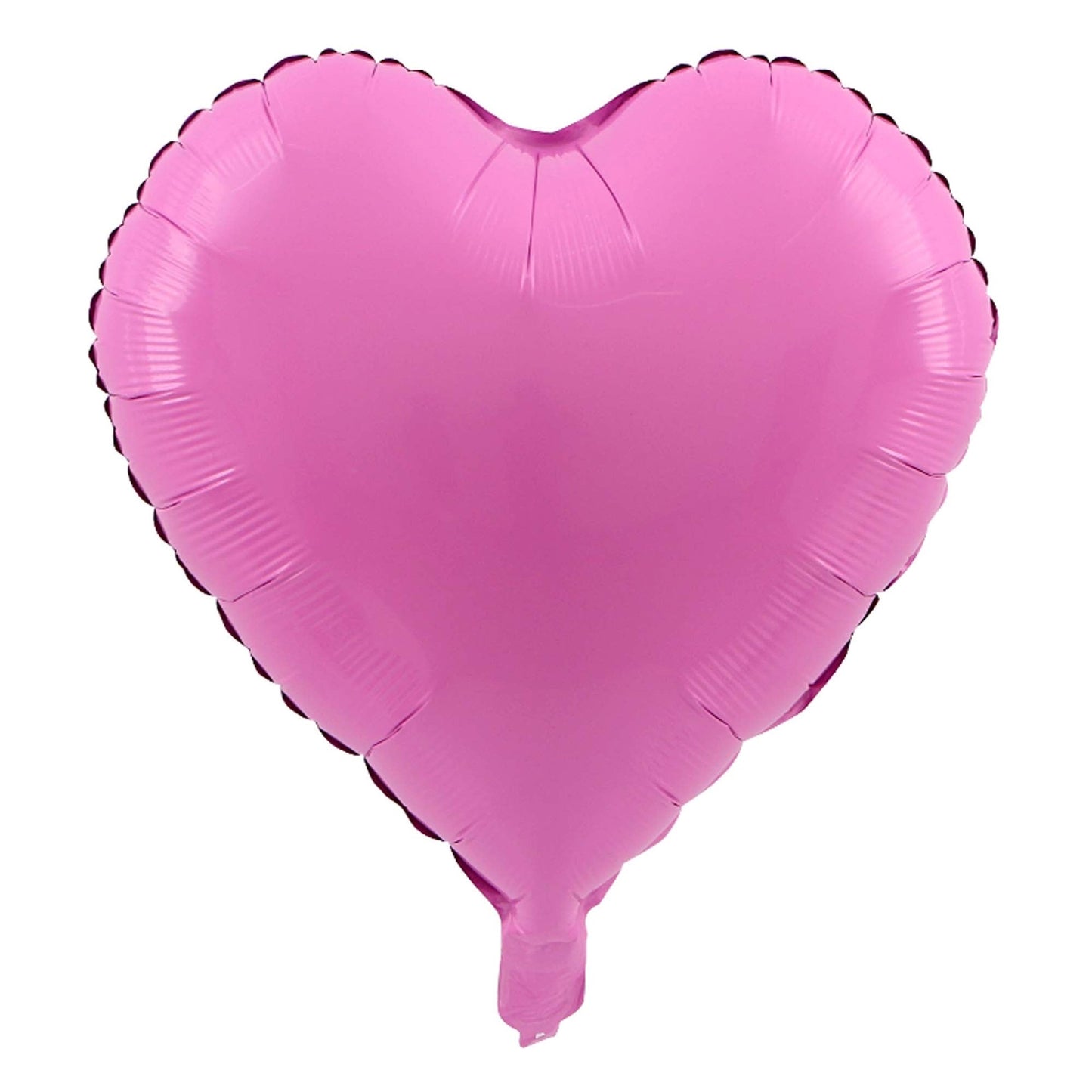 Matte Pink Heart Shaped Mylar Balloon, 18"
