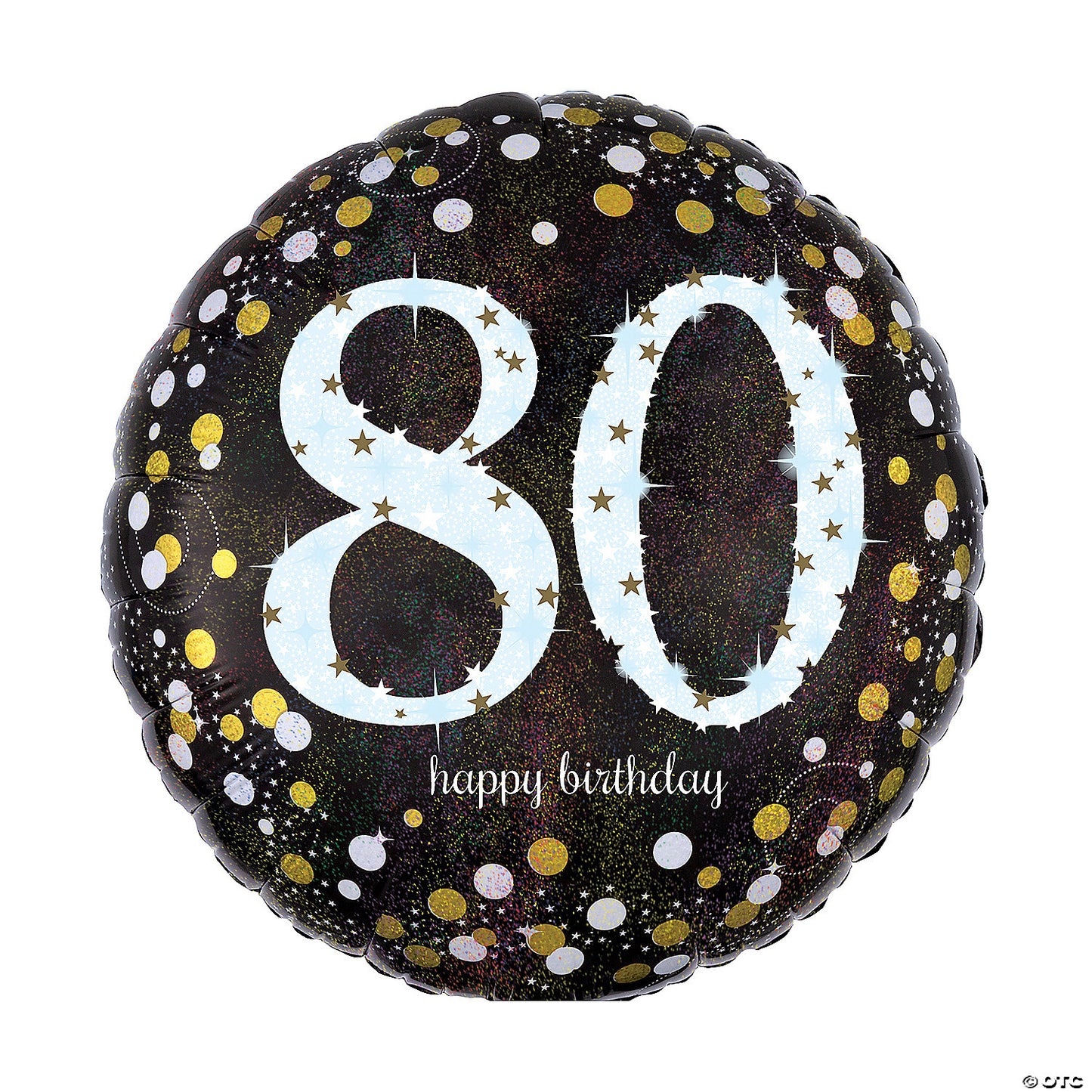 Sparkling Celebration 80th Birthday 18" Mylar Balloon