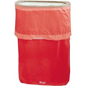 Red Pop-Up Trash Bin 13gal Trash Can