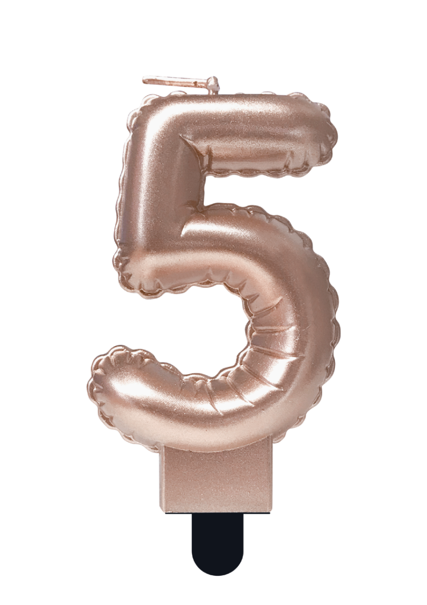 Balloon candle Rose Gold - 5