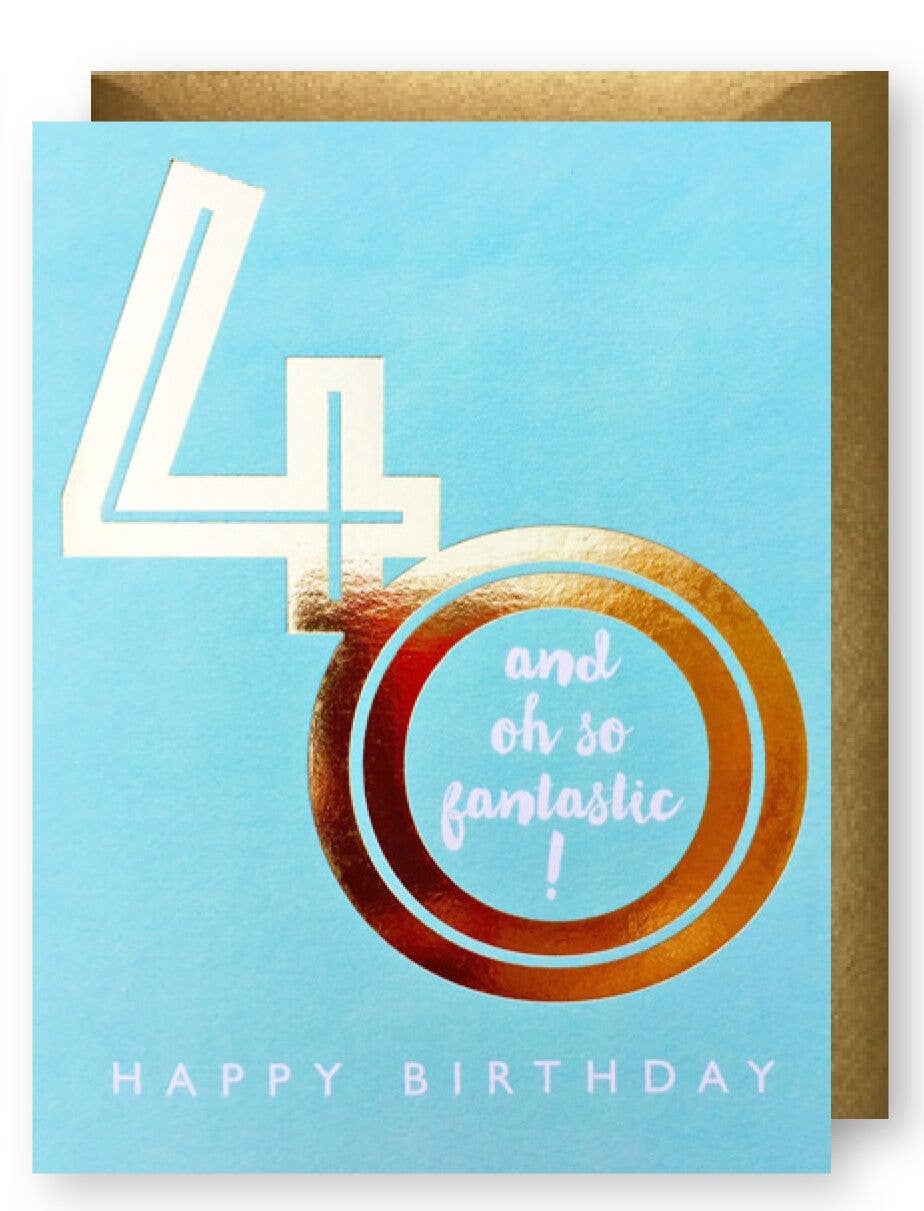 Fantastic 40 Birthday Card