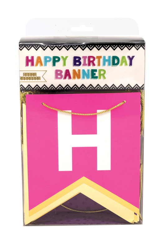 Bold and Bright Birthday Banner