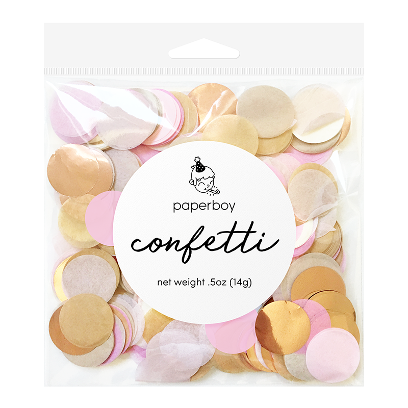 Confetti - Rustic Blush, Rose gold