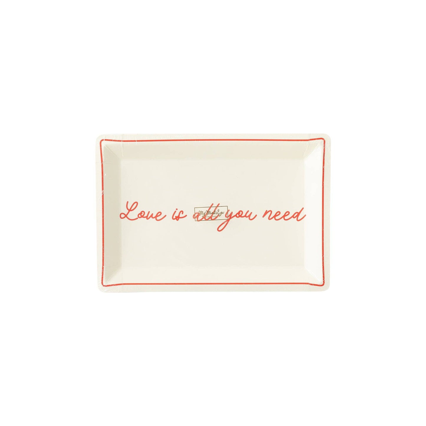 Love Is All You Need Shaped Plate