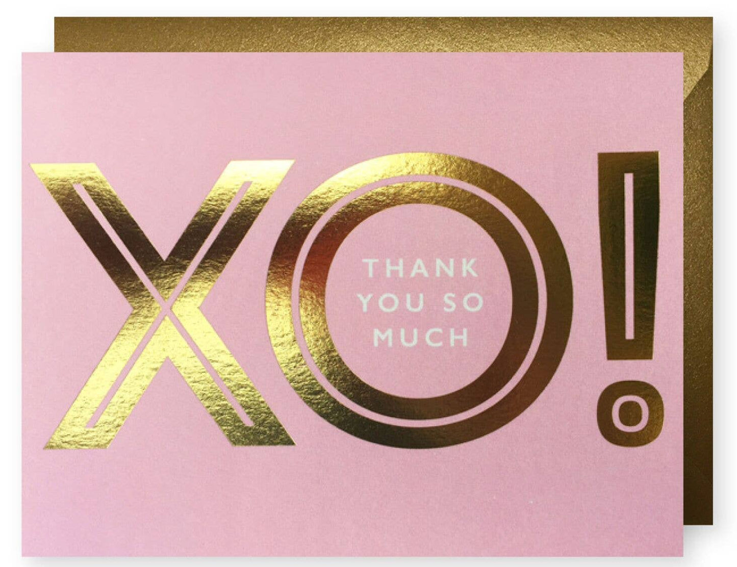 Gold Foil Xo! Thank You card (boxed) set of 8