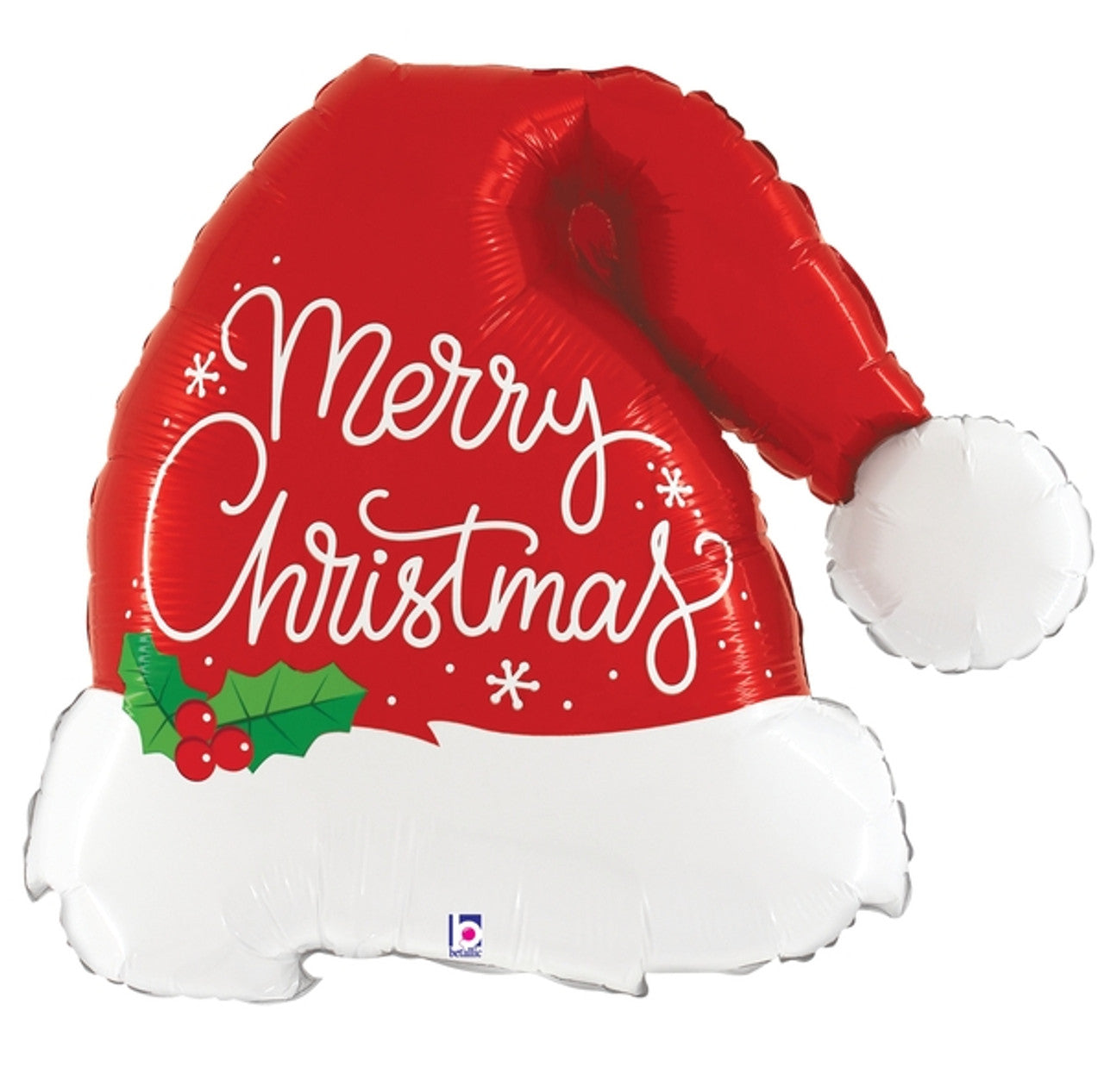 Santa Hat, Merry Christmas Foil Balloon 27"