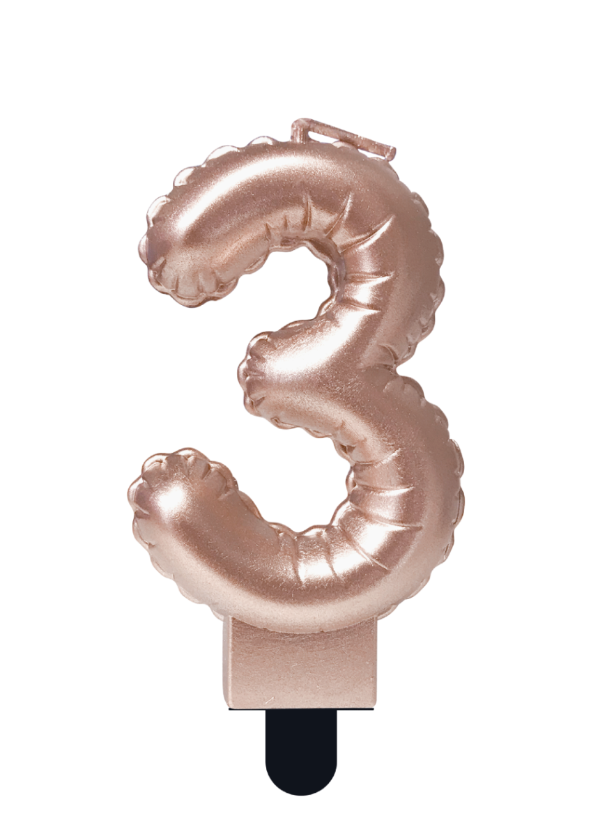 Balloon candle Rose Gold- 3