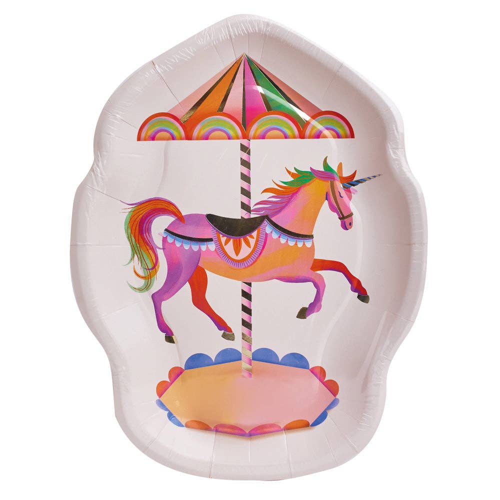 Unicorn Fairy Princess Paper Party Plates (x8)