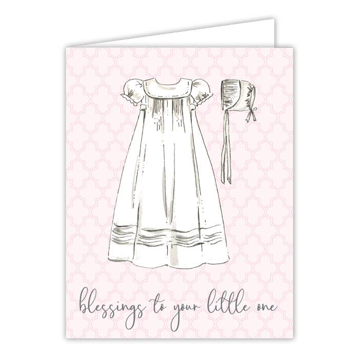 Blessings To Your Little One Christening Card