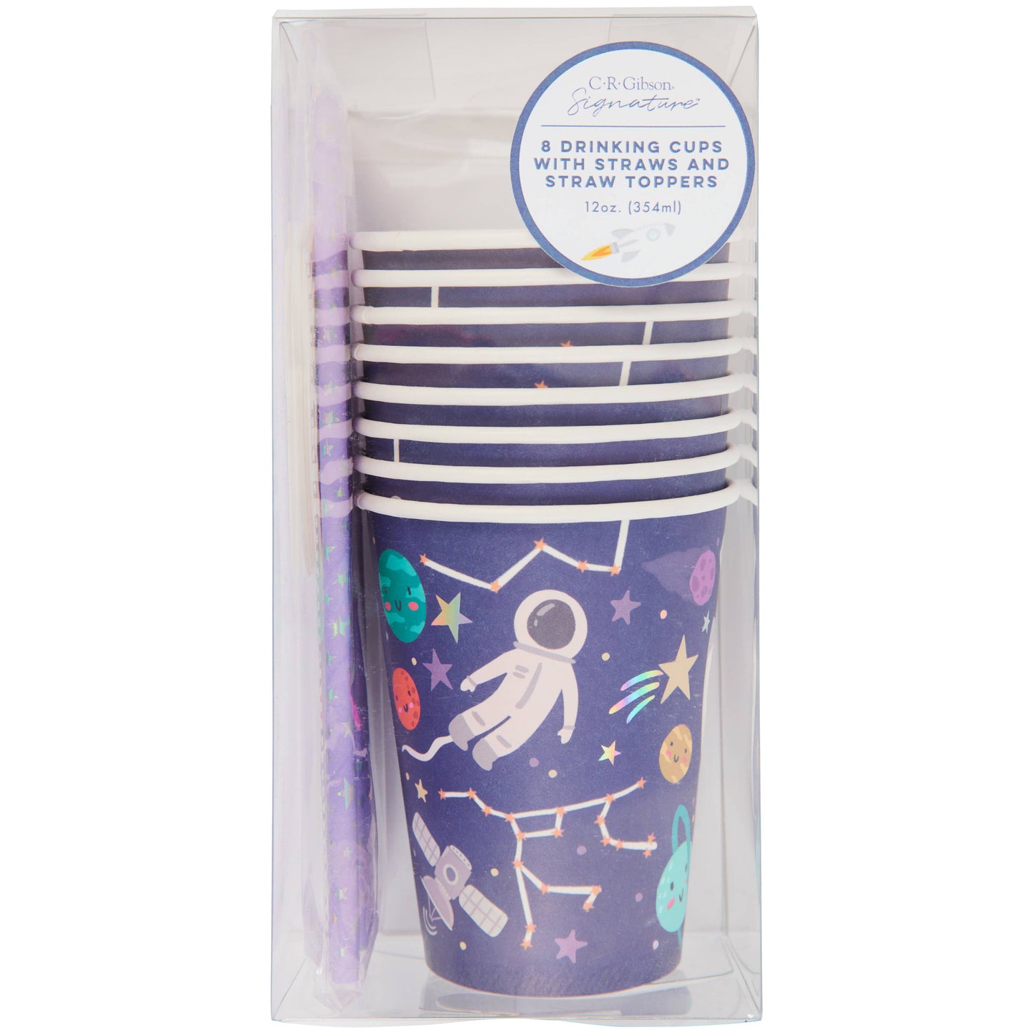 Out Of This World Cups Straws & Toppers