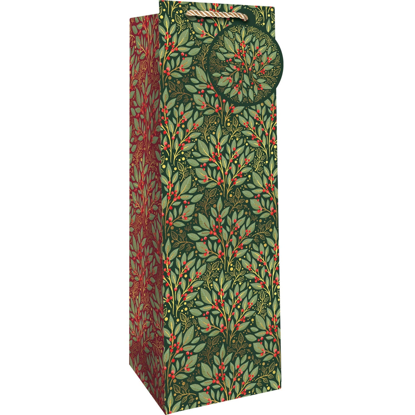 Holly Tapestry - Gift Bag - Bottle