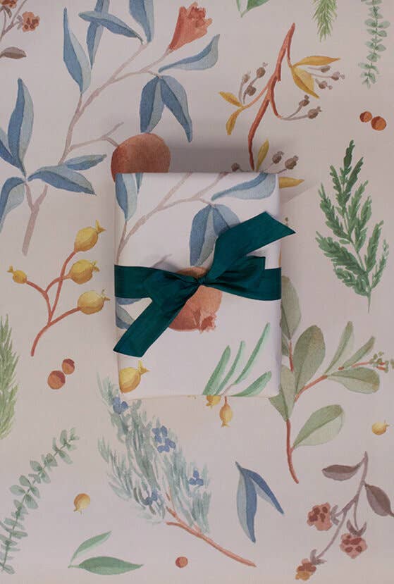Winter Greenery | Gift Wrap Wrapping Paper