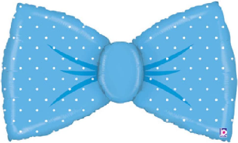 Blue Bow Balloon 42" - FOIL