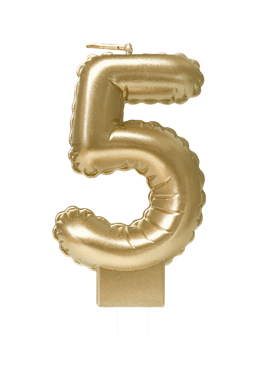 Balloon candle gold - 5