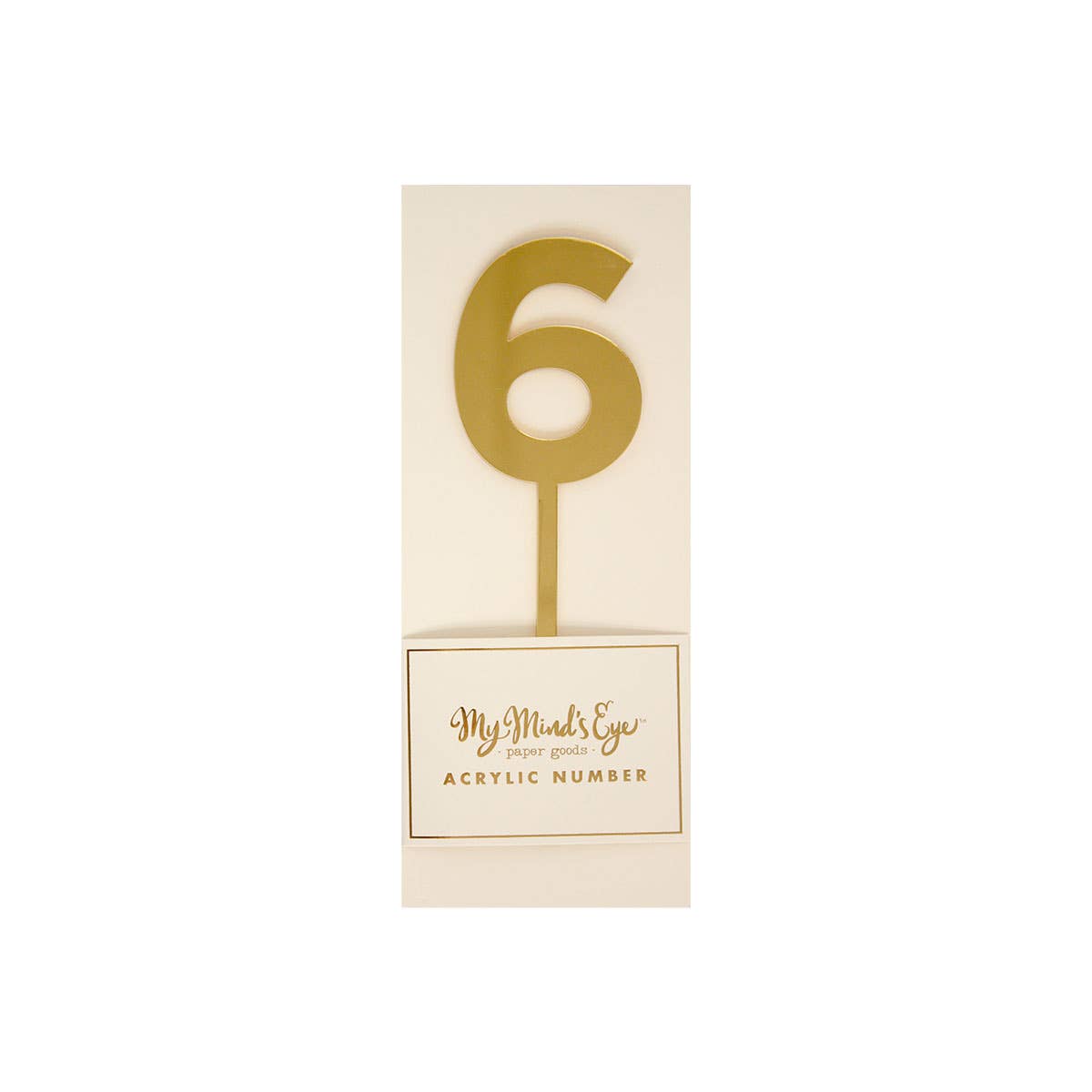 Basic Gold Acrylic Number 6