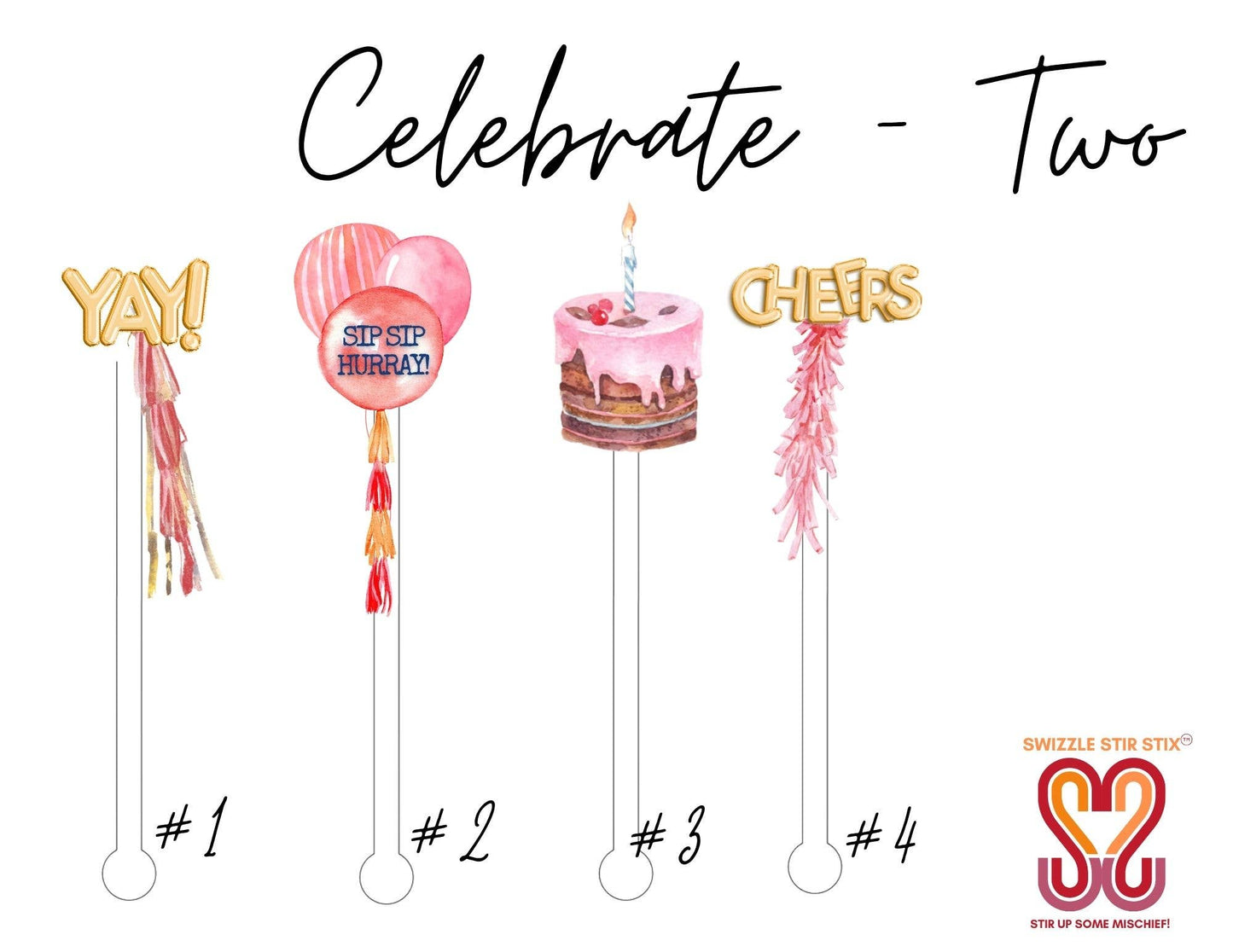 Sip Sip Hooray Cocktail Stirrer