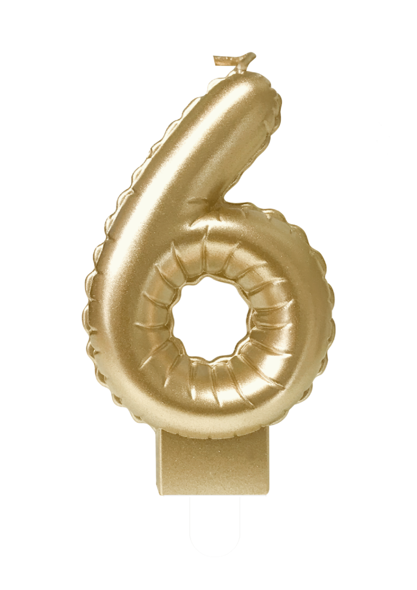Balloon candle gold - 6