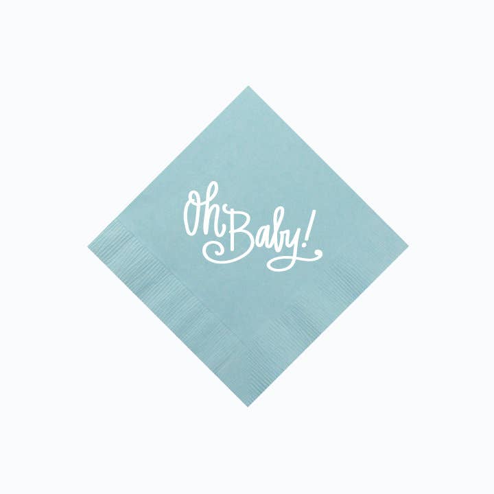 Oh Baby! Light blue Napkins