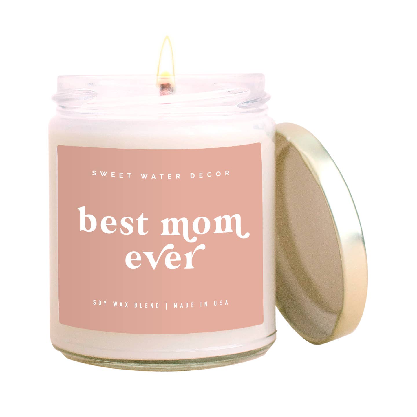 BEST MOM EVER! SOY CANDLE - CLEAR JAR - 9 OZ