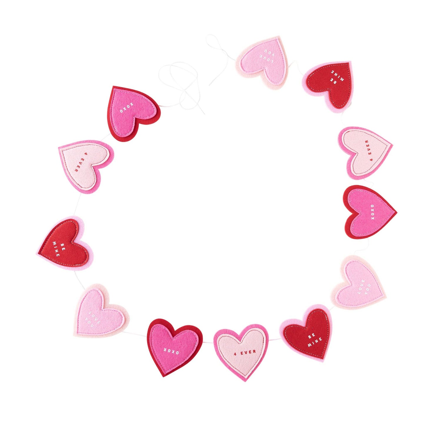Felt Heart Banner Set- Valentine