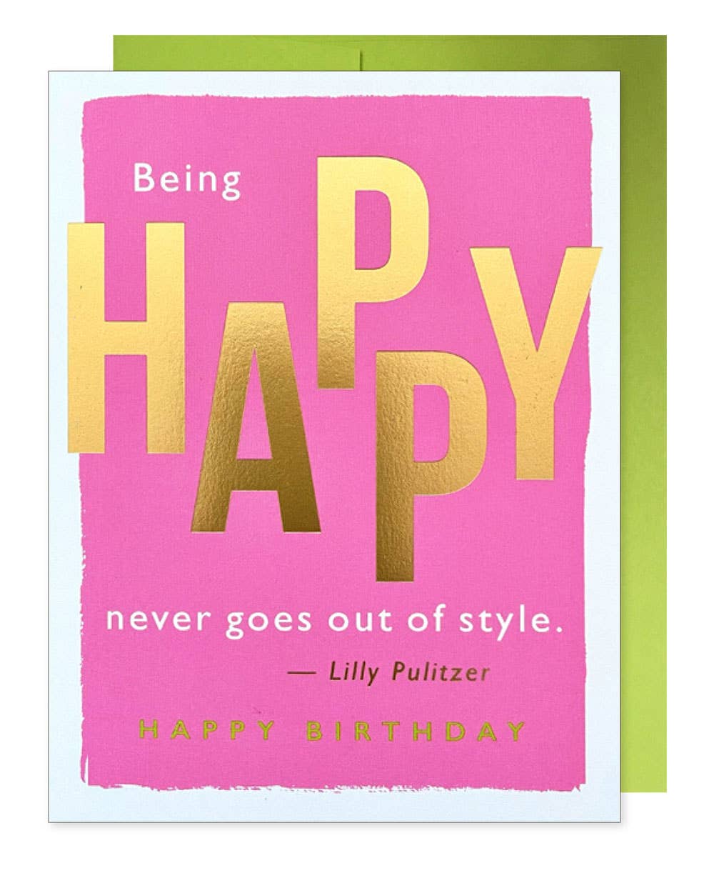 Lilly Pulitzer Happy Birthday card