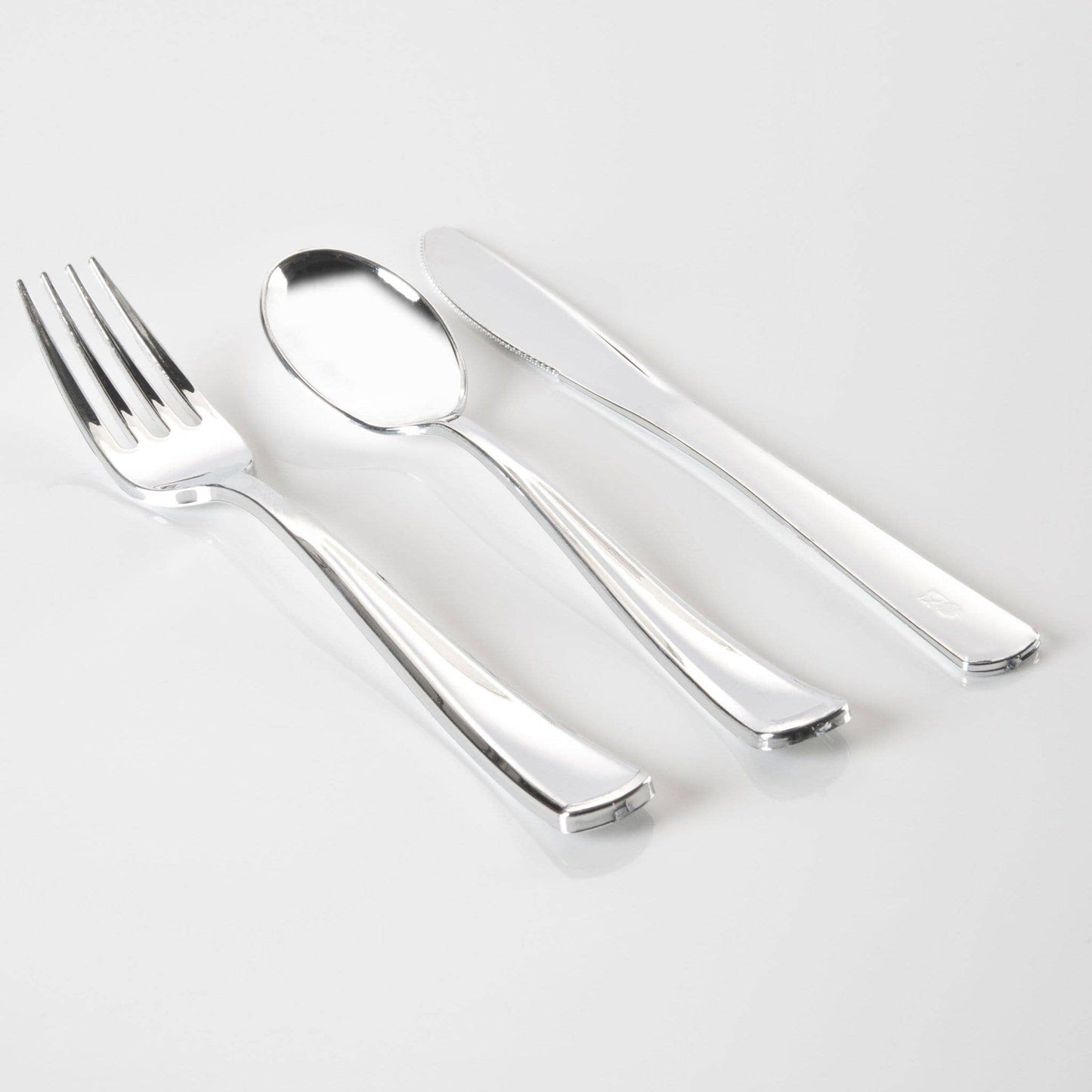 Silver Plastic Cutlery Combo Set | 36 Pieces