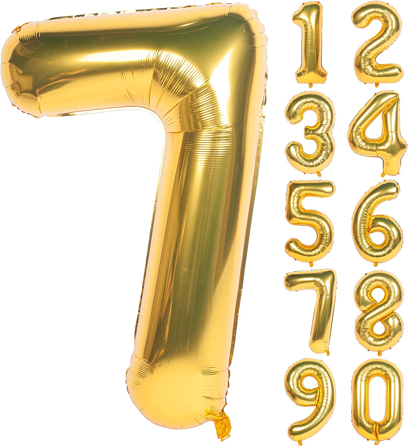 Gold Foil Number 7 balloon 34"