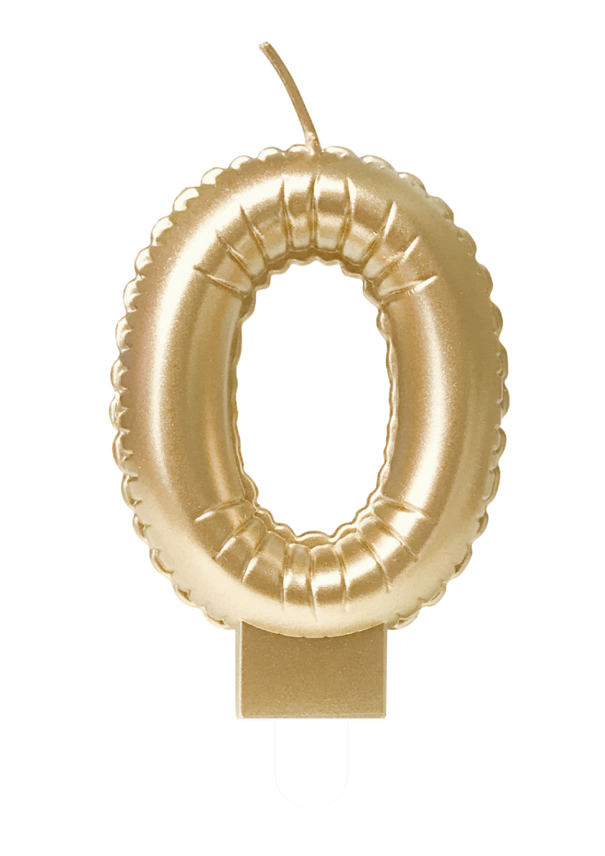 Balloon candle gold - 0