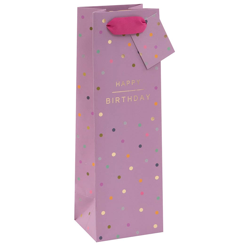 WINE BAG. HAPPY BIRTHDAY SPOTS MULBERRY