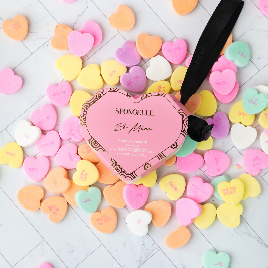 Spongellé - Be Mine Heart Buffer | French Lavender