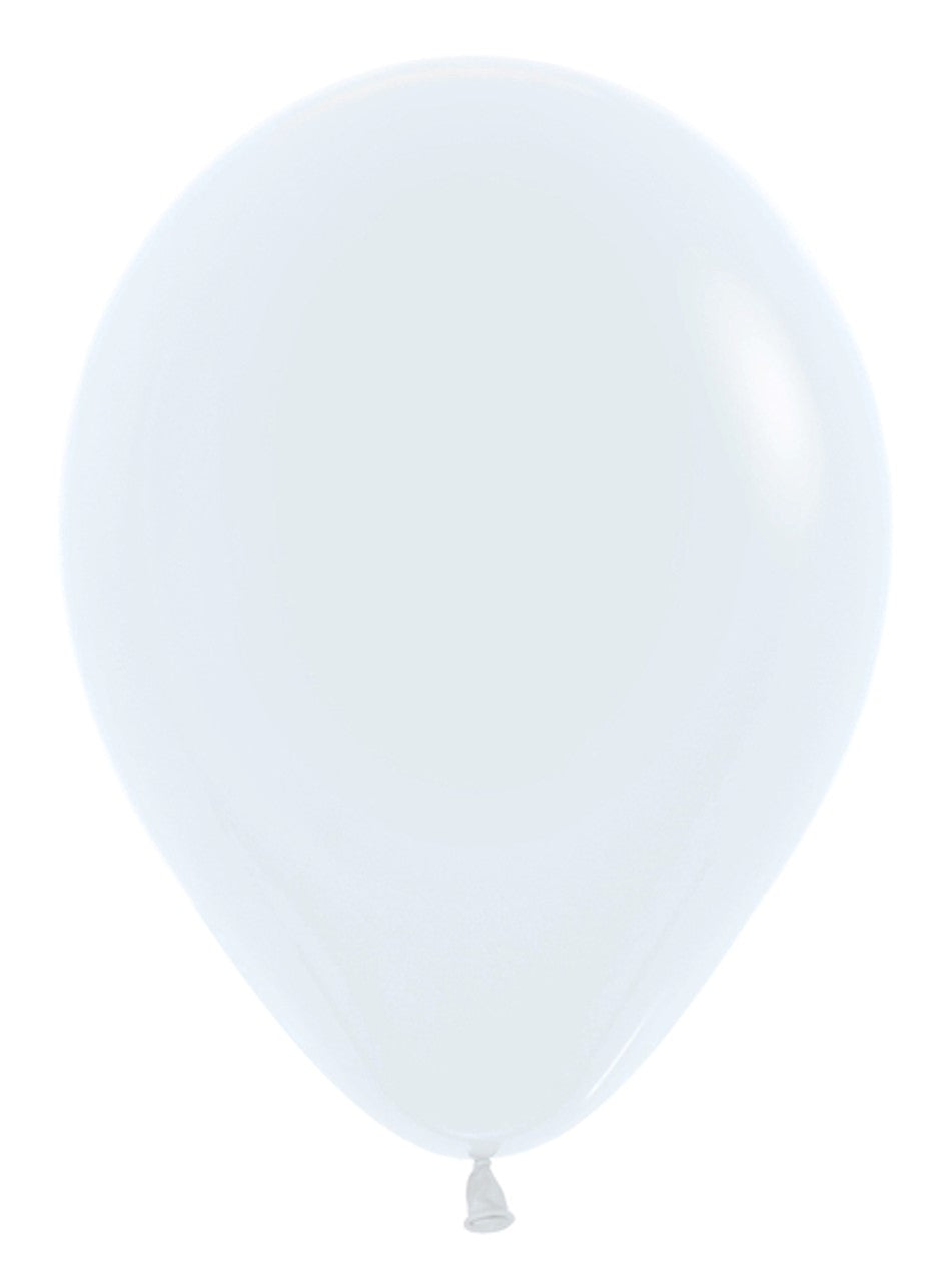 White latex balloon 11"