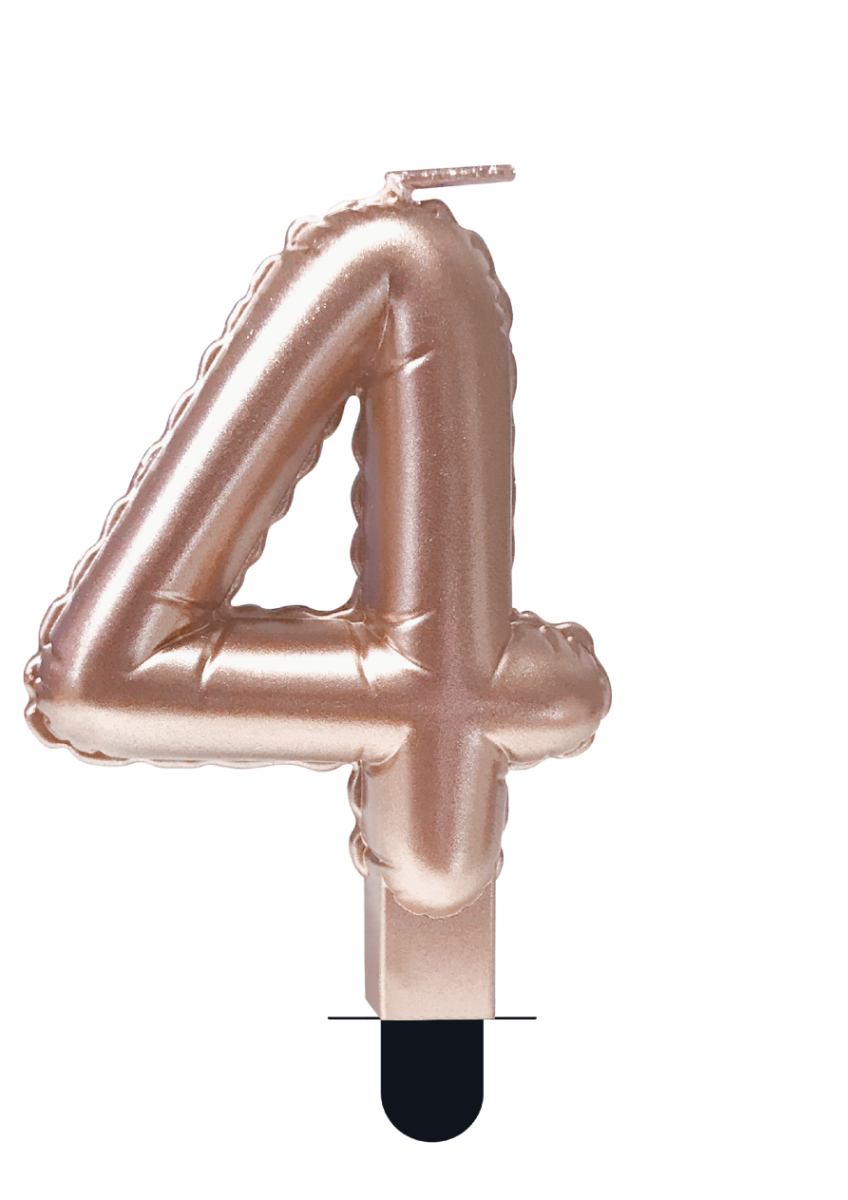 Balloon candle Rose Gold - 4