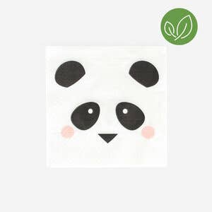 20 Mini Panda Napkins