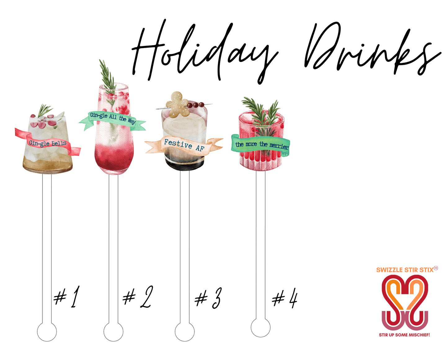 Holiday Drinks - Cocktail Stirrer