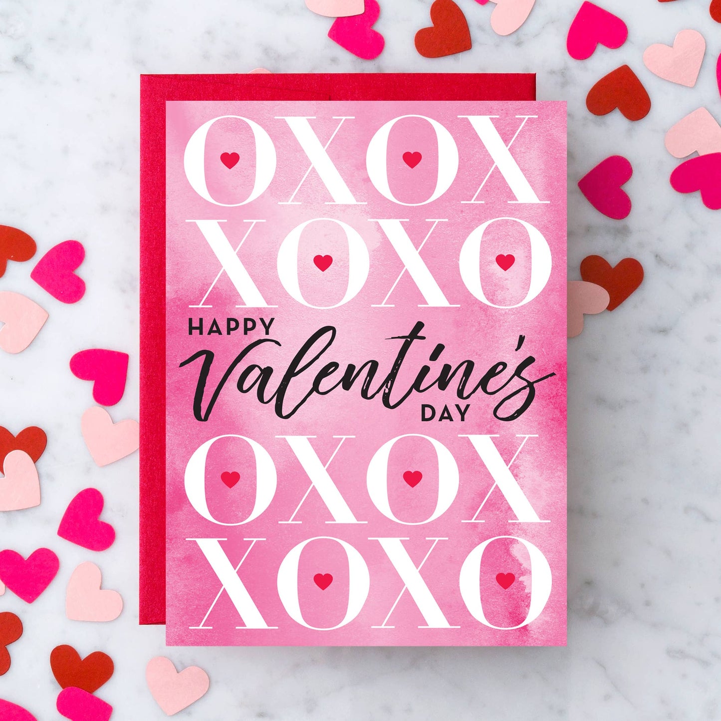 Happy Valentine's Day Watercolor Card