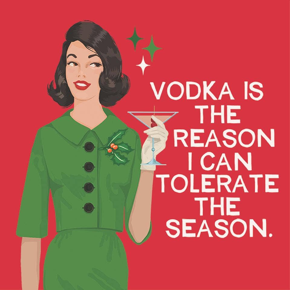 TOLERATE THE SEASON 5"x5" - Holiday Napkins