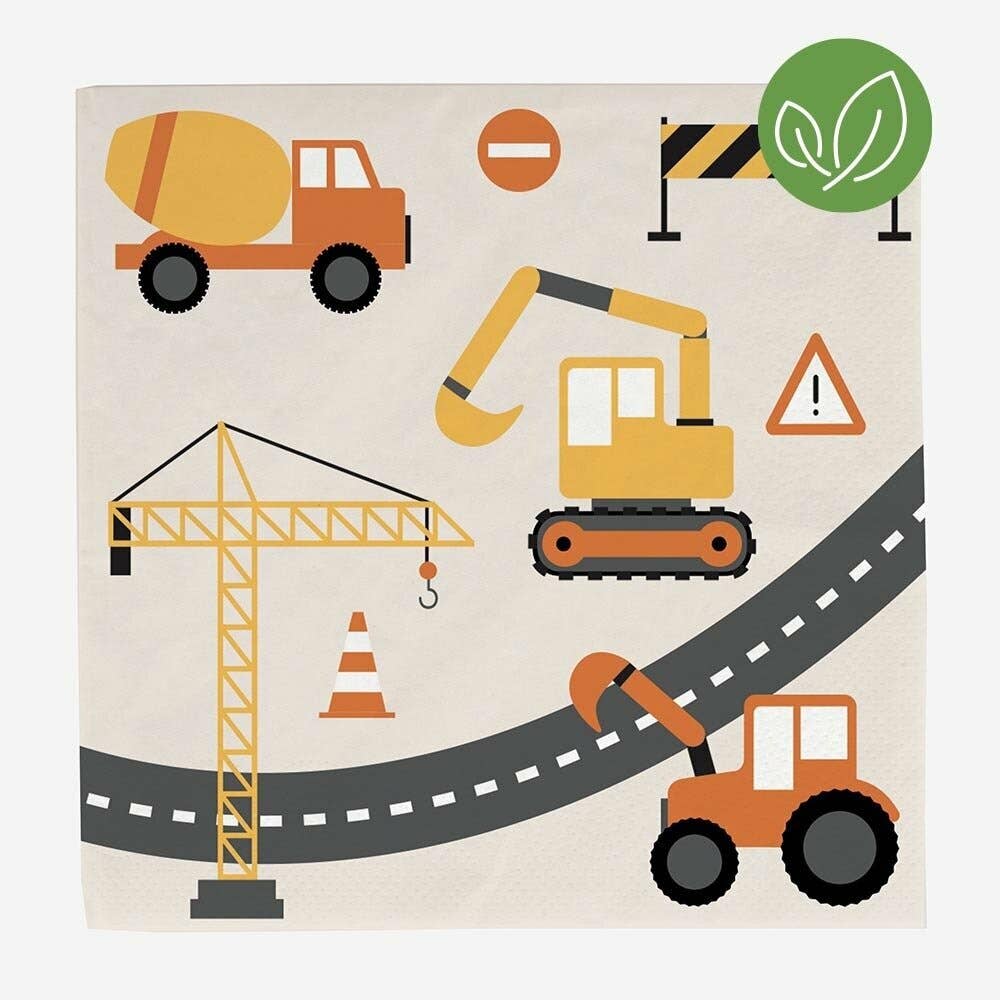 20 Construction Site Napkins