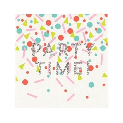 GLITTER PARTY BEVERAGE NAPKIN (20CT)
