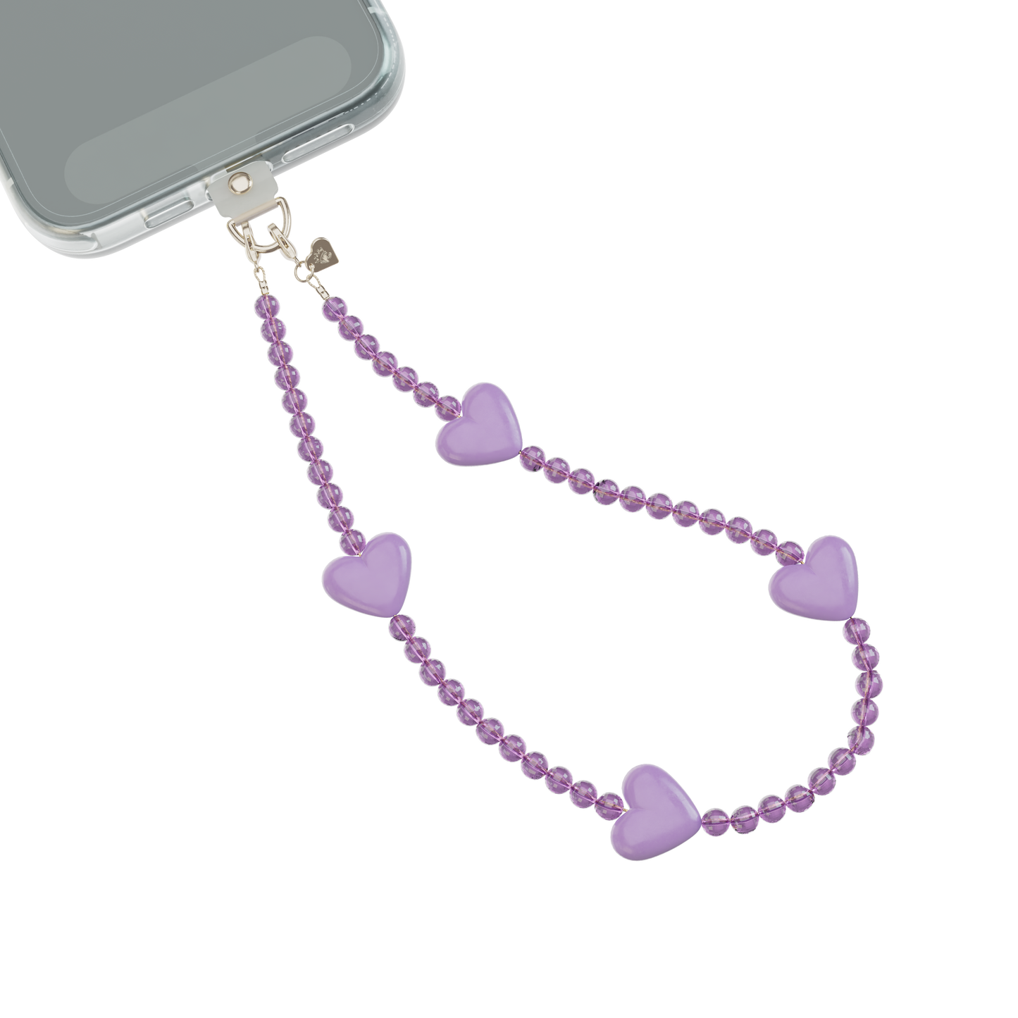 VELVET CAVIAR - Phone Charm Wristlet - Purple Heart