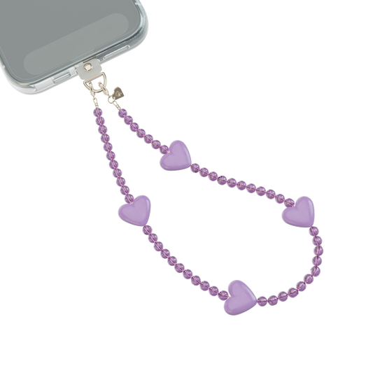 VELVET CAVIAR - Phone Charm Wristlet - Purple Heart