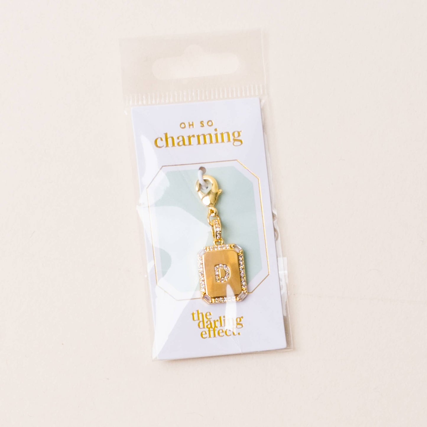 The Darling Effect - Jewelry Charm Initial Letter Gold-D