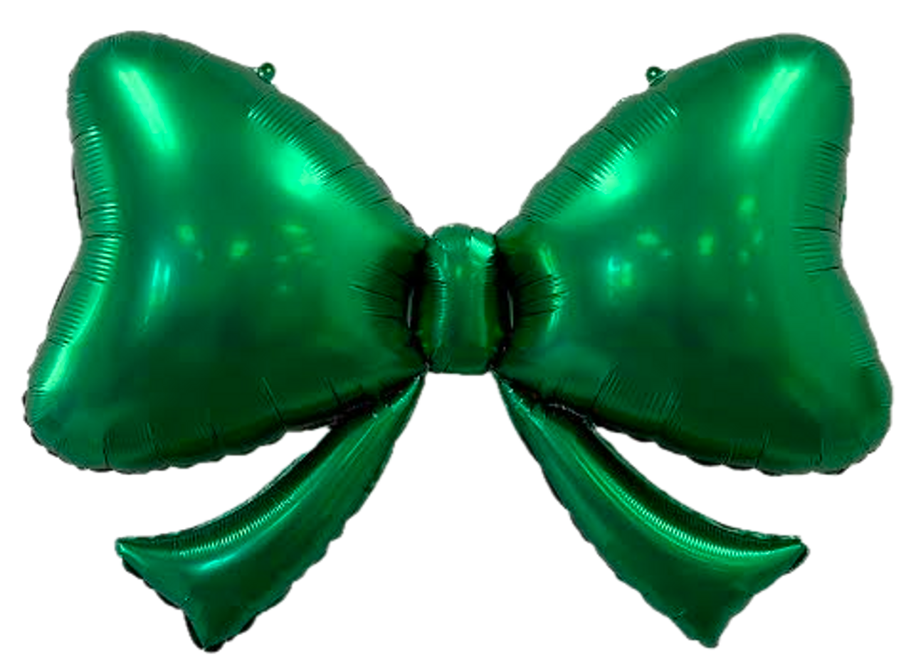 40" Bow Green Mylar Balloon